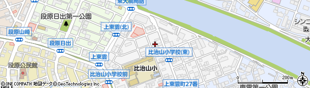 広島県広島市南区上東雲町周辺の地図