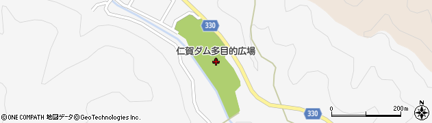 仁賀ダム多目的広場周辺の地図