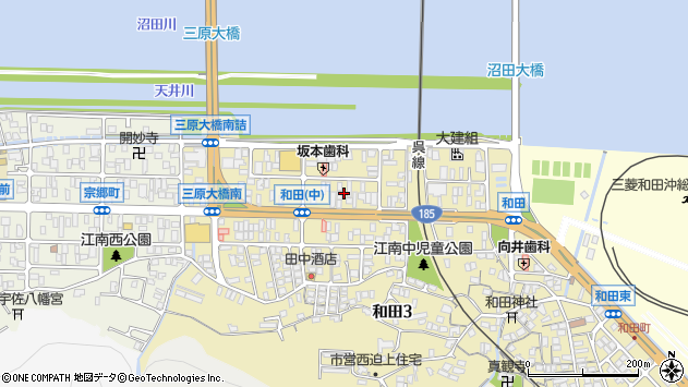 〒723-0041 広島県三原市和田の地図