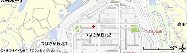 大阪府泉南郡熊取町つばさが丘北周辺の地図