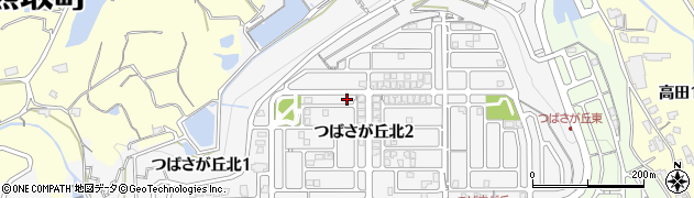 大阪府熊取町（泉南郡）つばさが丘北周辺の地図