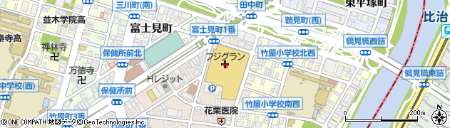 フジ　フジグラン広島１階フラワー＆グリーンショップ楽花園周辺の地図