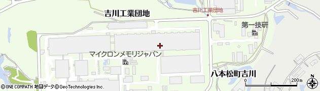 広島県東広島市吉川工業団地周辺の地図