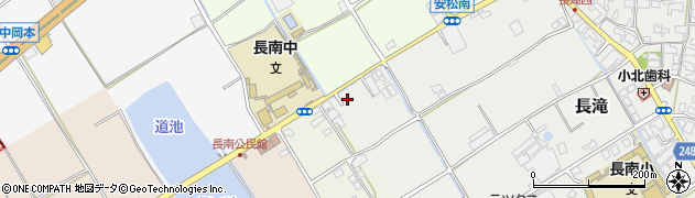大阪府泉佐野市長滝267周辺の地図