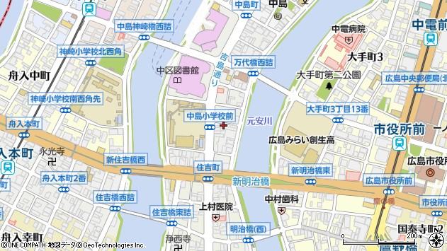 〒730-0812 広島県広島市中区加古町の地図