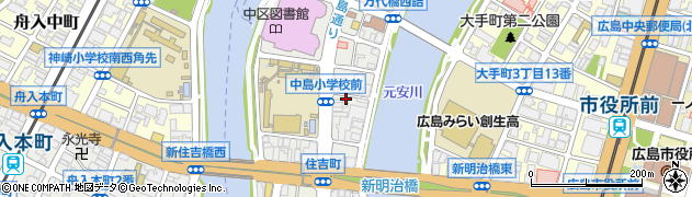 広島県広島市中区加古町周辺の地図