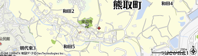 大阪府泉南郡熊取町和田周辺の地図