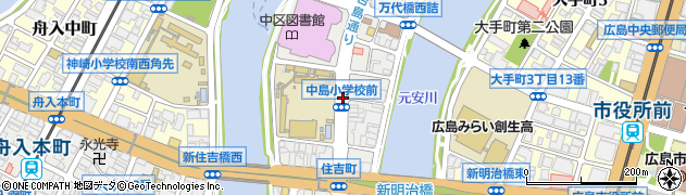 中島小前周辺の地図