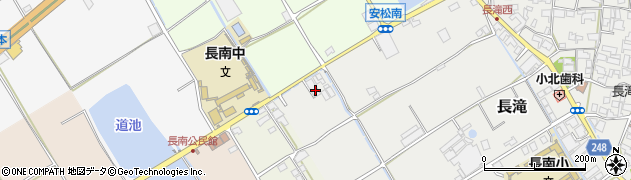 大阪府泉佐野市長滝268周辺の地図