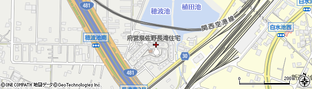 大阪府泉佐野市長滝2356周辺の地図