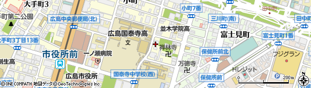 鹿島学園高等学校　広島中央キャンパス周辺の地図