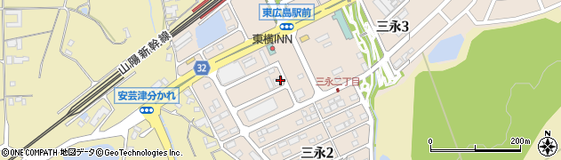 広島県東広島市三永周辺の地図