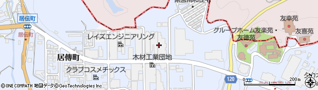 永井製材所周辺の地図
