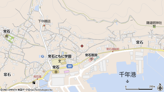 〒720-0313 広島県福山市沼隈町常石の地図