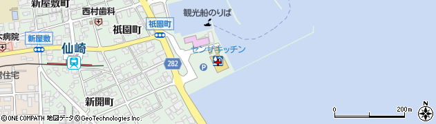 長門市観光案内所ＹＵＫＵＴＥ周辺の地図
