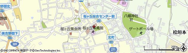 大淀町立　桜ヶ丘総合センター周辺の地図