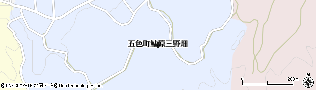 兵庫県洲本市五色町鮎原三野畑周辺の地図