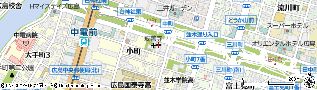 鳥取銀行広島支店 ＡＴＭ周辺の地図