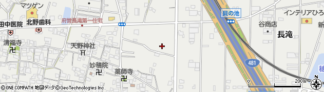 大阪府泉佐野市長滝周辺の地図