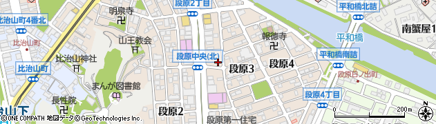 広島県広島市南区段原周辺の地図