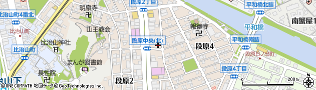 広島県広島市南区段原周辺の地図