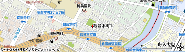 観音本町公園周辺の地図