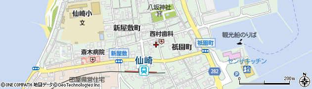 仙崎駐在所周辺の地図