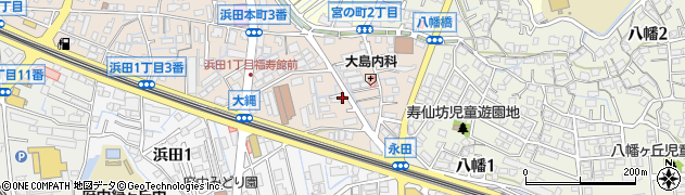 広島県安芸郡府中町浜田本町周辺の地図