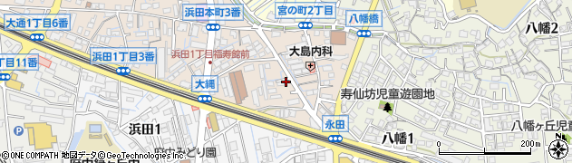 広島県府中町（安芸郡）浜田本町周辺の地図