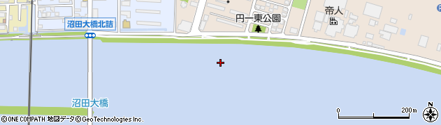 沼田川周辺の地図