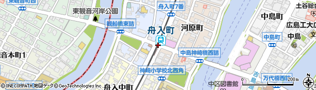 舟入町駅周辺の地図