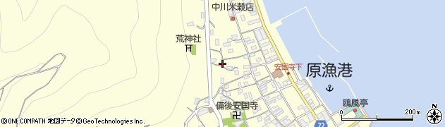 鞆東向公園周辺の地図