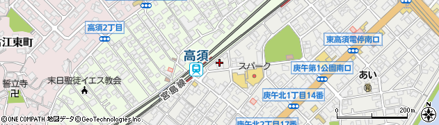 こばと薬局　高須店周辺の地図