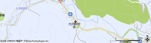 岸和田市立　大沢山荘周辺の地図