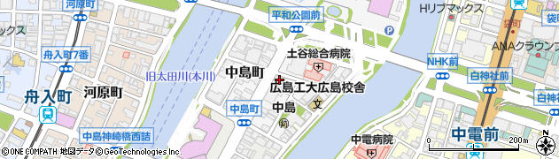 ローソン広島中島町店周辺の地図