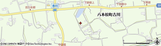 広島県東広島市八本松町吉川1413周辺の地図