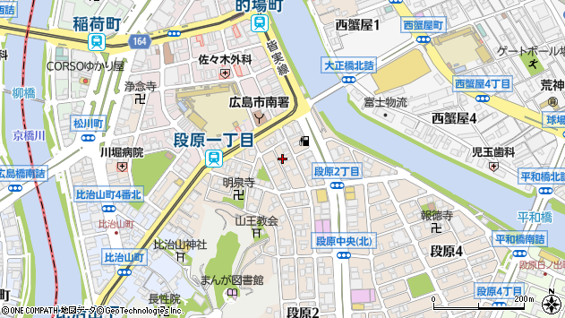〒732-0811 広島県広島市南区段原の地図