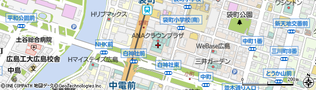 ＡＮＡクラウンプラザホテル広島宿泊セールス周辺の地図