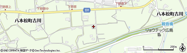 広島県東広島市八本松町吉川1297周辺の地図