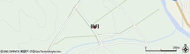 島根県吉賀町（鹿足郡）抜月周辺の地図