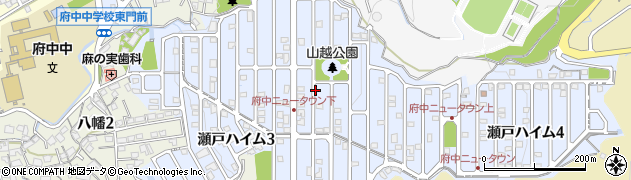 広島県府中町（安芸郡）瀬戸ハイム周辺の地図