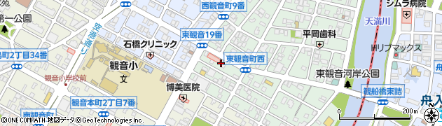 広島県広島市西区東観音町20周辺の地図