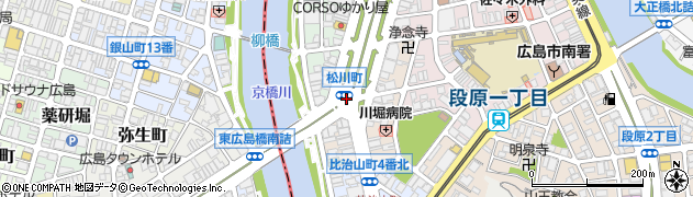 松川町周辺の地図
