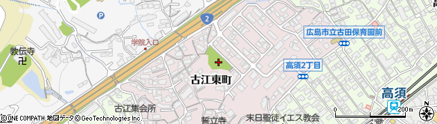 古江東公園周辺の地図