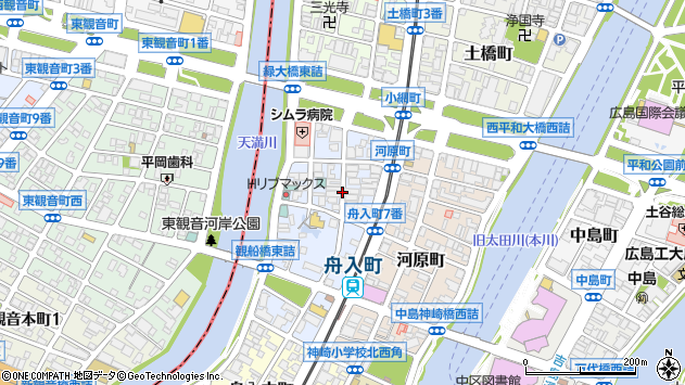 〒730-0841 広島県広島市中区舟入町の地図