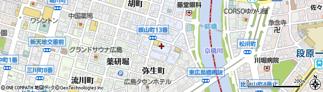 広島県広島市中区銀山町14周辺の地図
