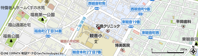 甑庵 観音店周辺の地図