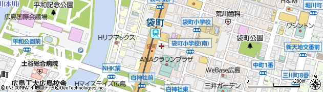 山陰中央テレビ放送広島支社周辺の地図