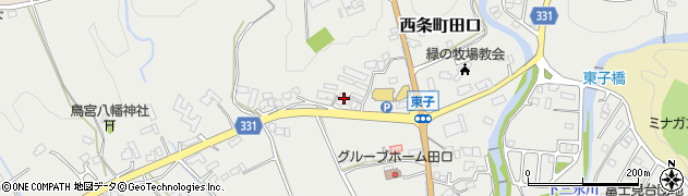広島県東広島市西条町田口2839周辺の地図