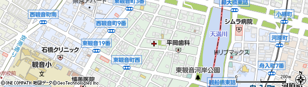 広島県広島市西区東観音町10周辺の地図